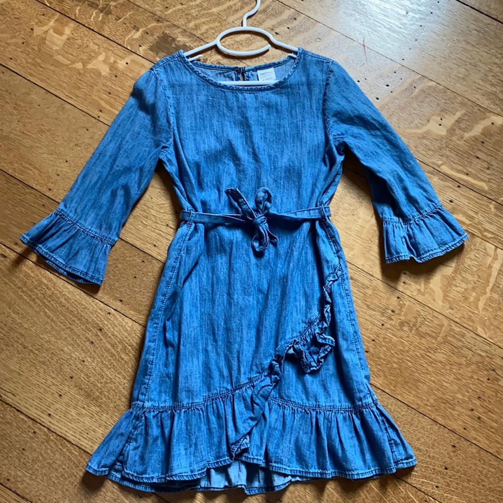 Denim girls dress